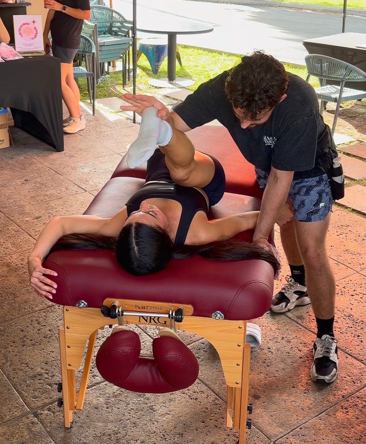 On-site demo — massage & stretch, Miami